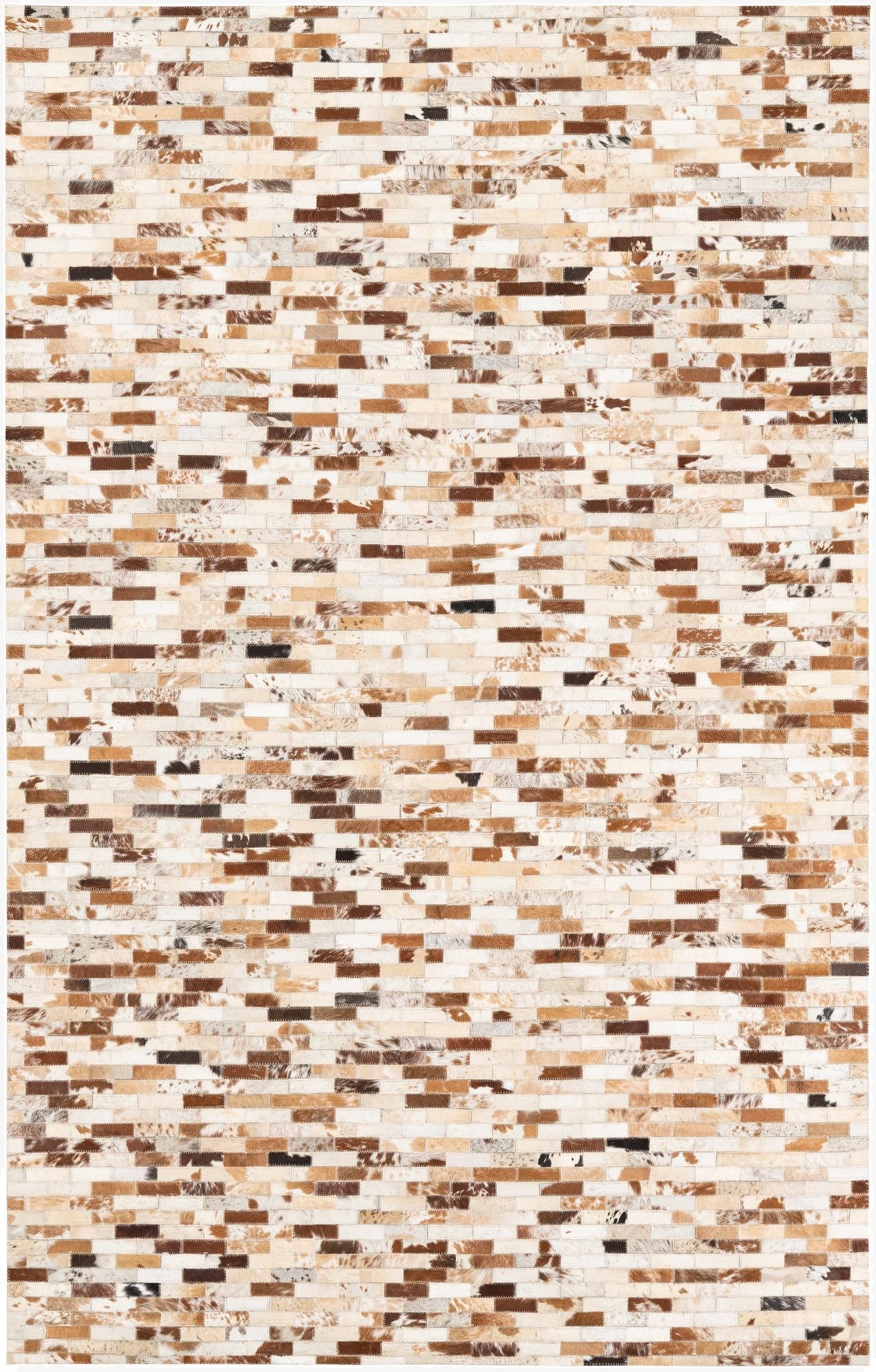 5' x 8' Cowhide Leather Rug