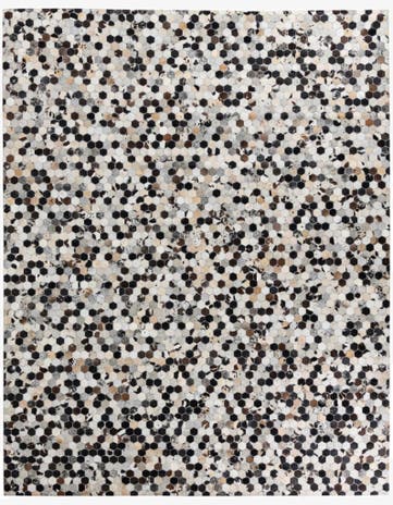 8' x 10' 2 Cowhide Leather Rug