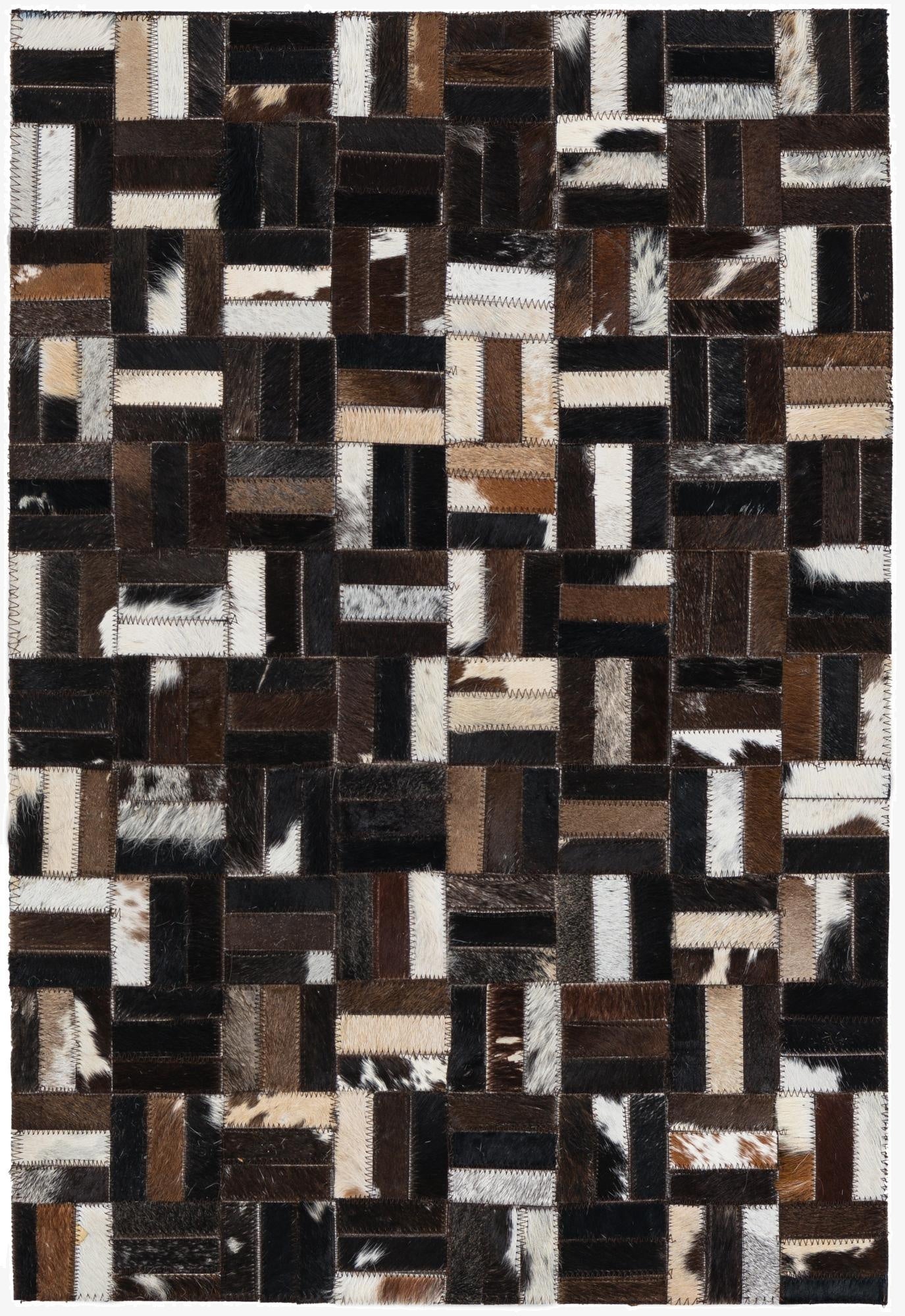 2' x 3' Cowhide Leather Rug