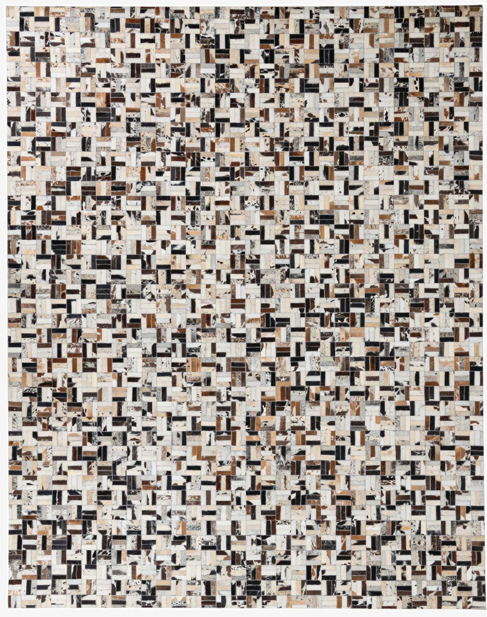 8' x 10' 1 Cowhide Leather Rug