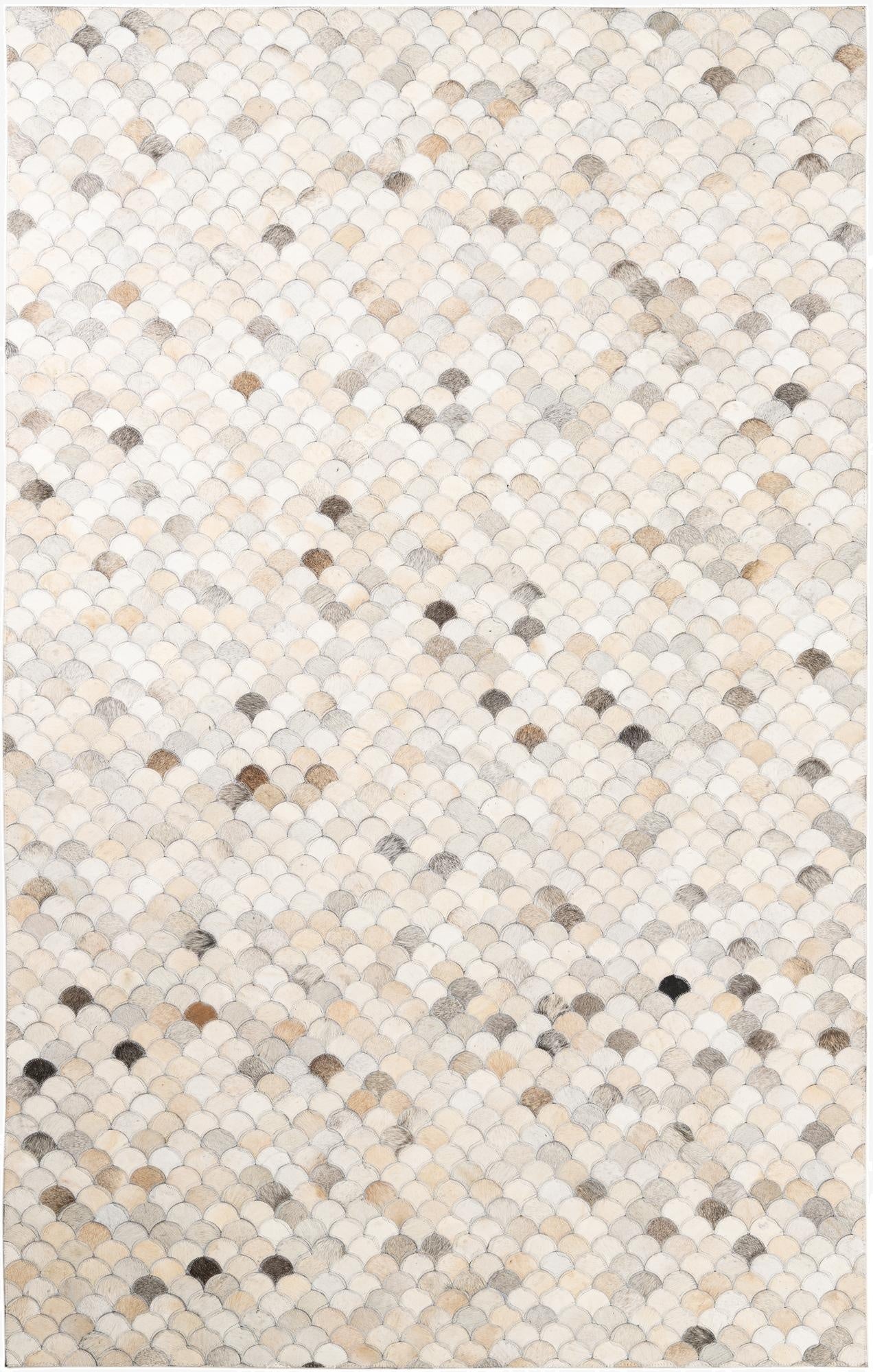 5' x 8' Cowhide Leather Rug