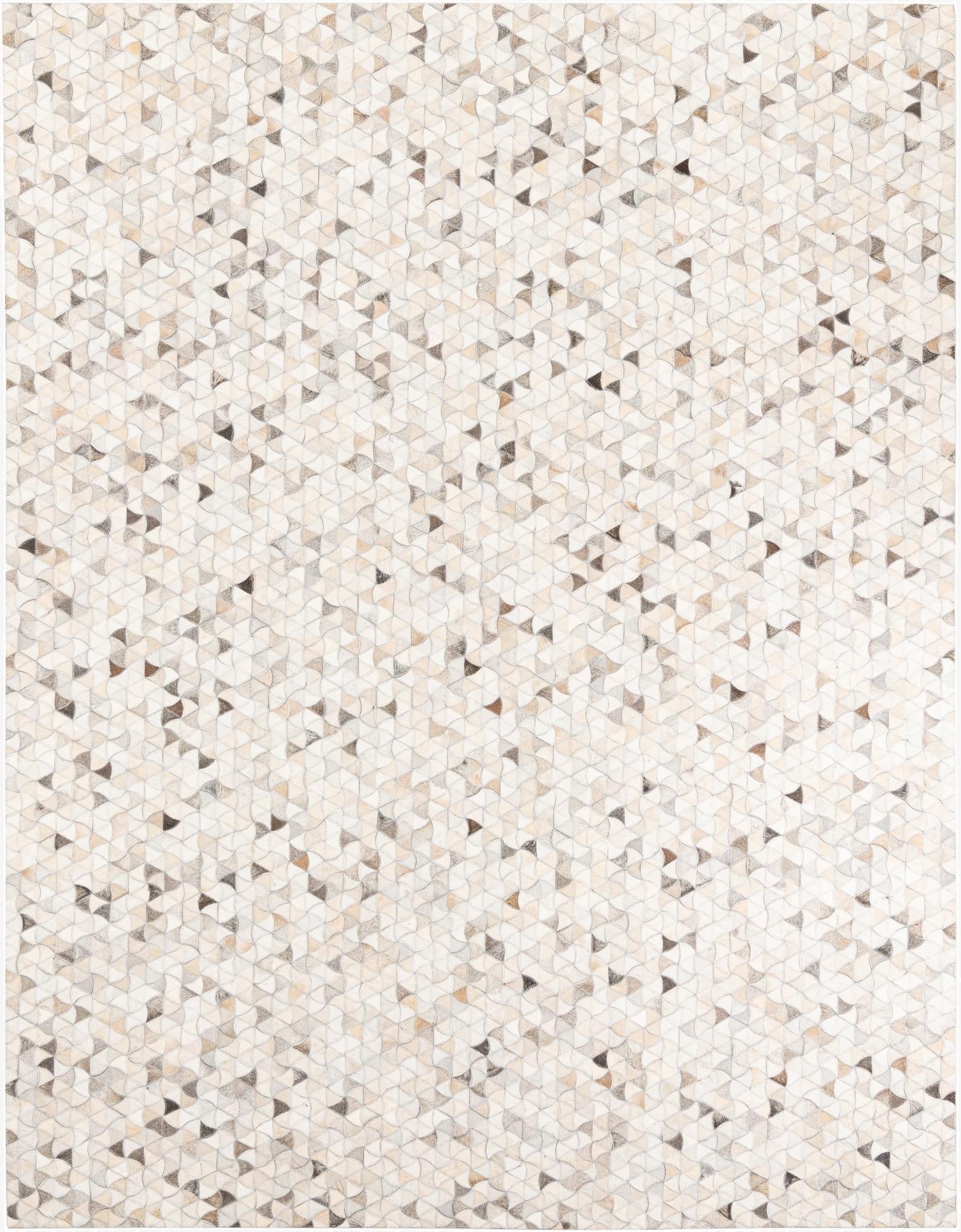 7' 8 x 10' Cowhide Leather Rug