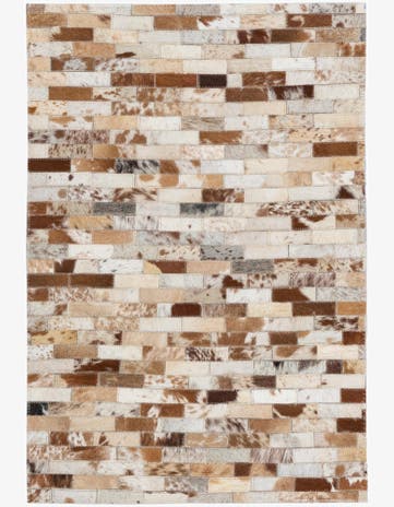 2' x 3' Cowhide Leather Rug