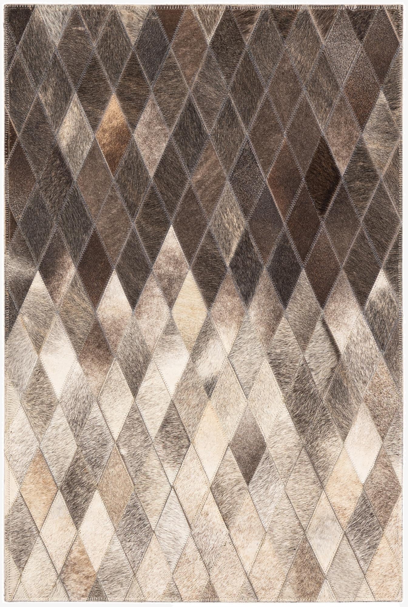 2' x 3' Cowhide Leather Rug