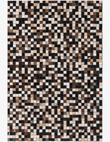 4' x 6' Cowhide Leather Rug