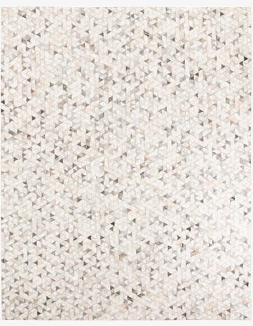 8' x 9' 10 Cowhide Leather Rug