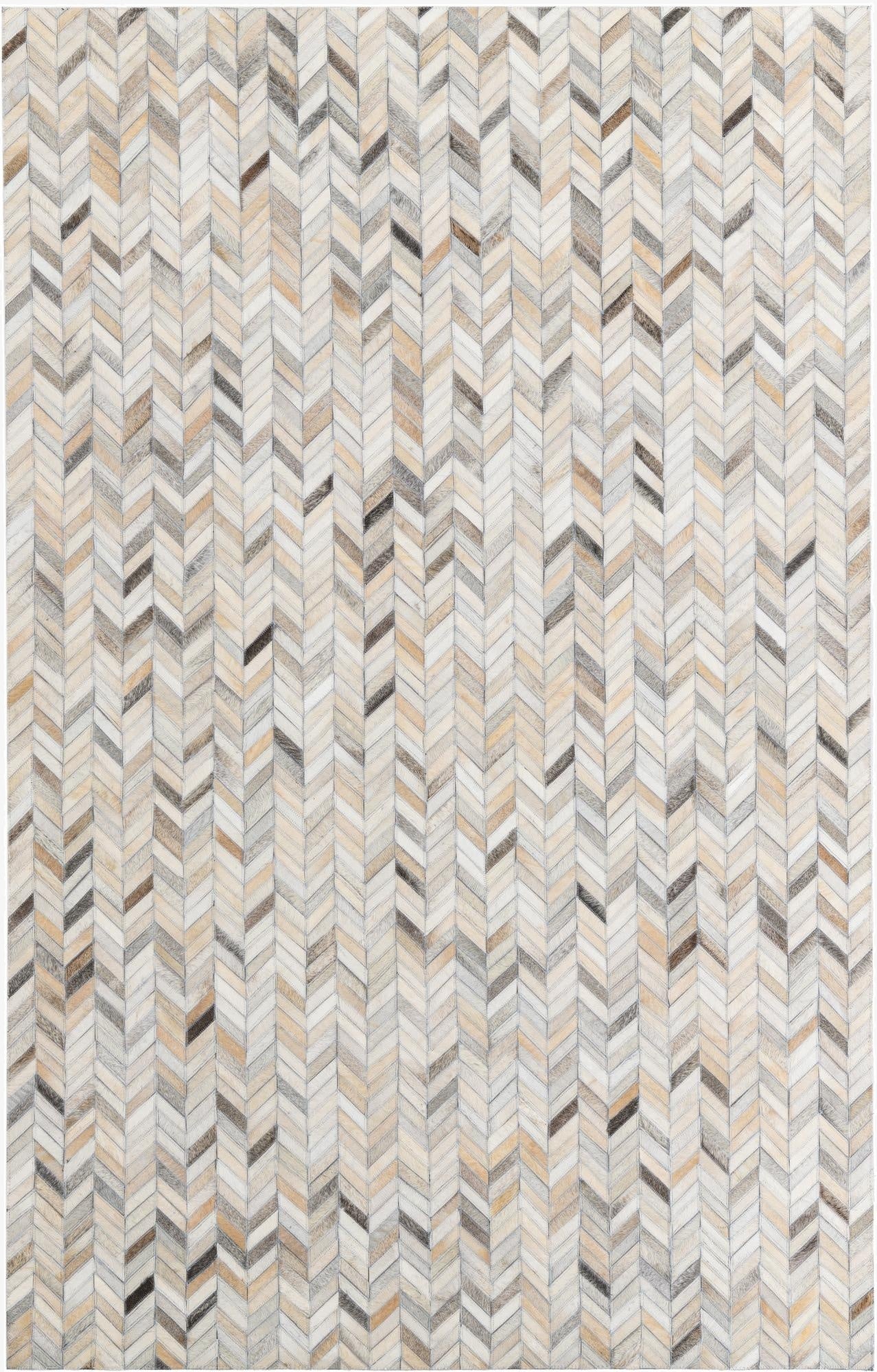 5' x 8' Cowhide Leather Rug