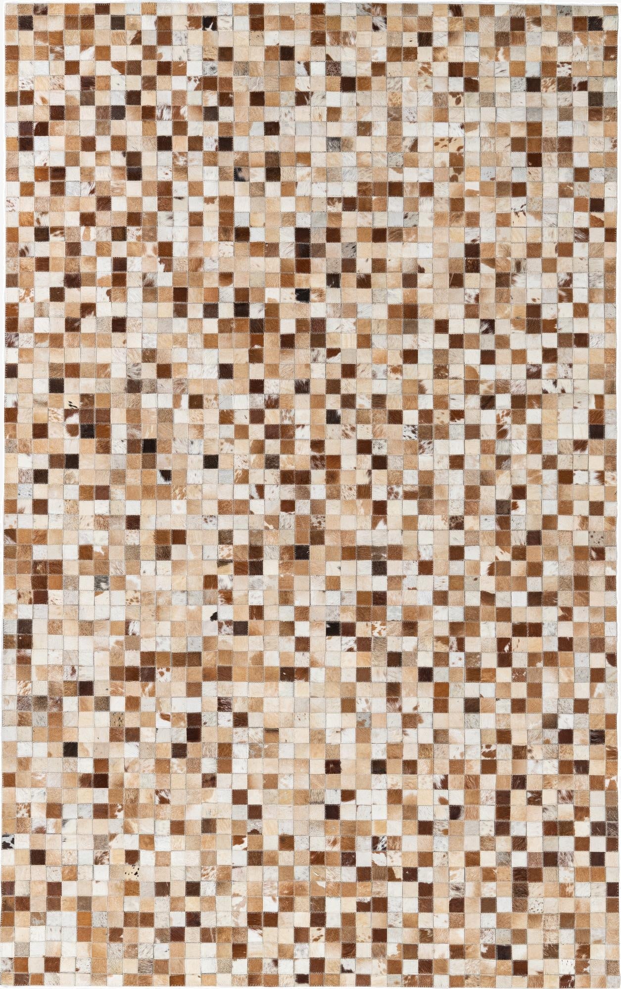 5' x 8' Cowhide Leather Rug