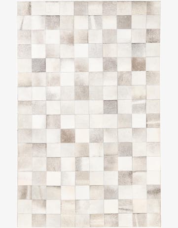 5' x 8' Cowhide Leather Rug