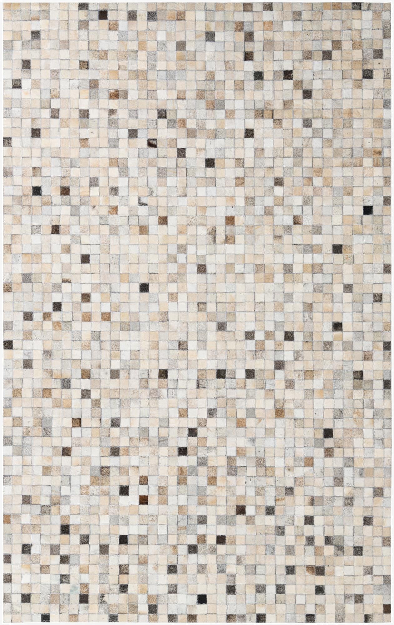 5' x 8' Cowhide Leather Rug