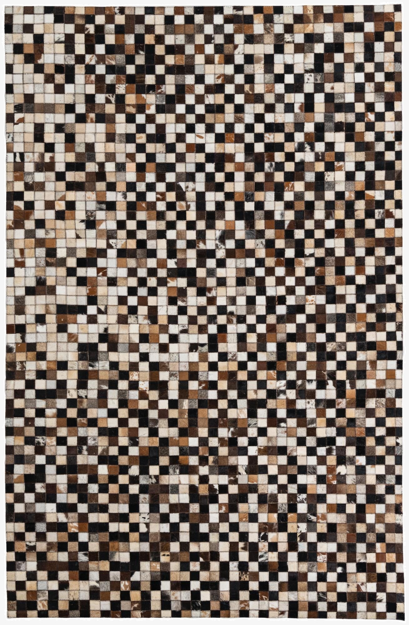 5' x 8' Cowhide Leather Rug