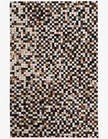 5' x 8' Cowhide Leather Rug