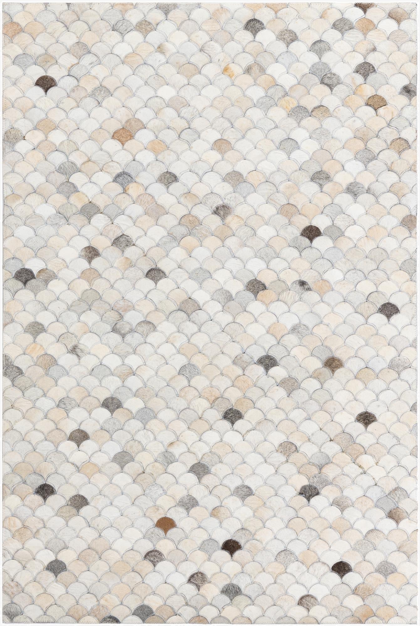 4' x 6' Cowhide Leather Rug