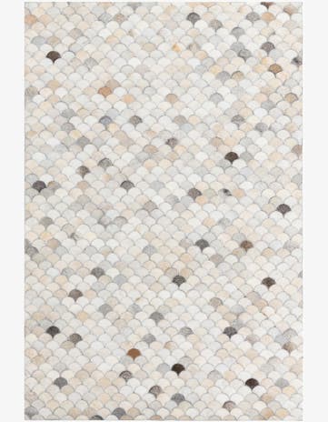 4' x 6' Cowhide Leather Rug