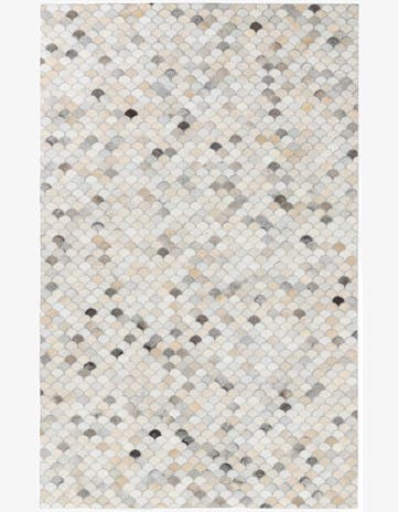 5' x 8' Cowhide Leather Rug