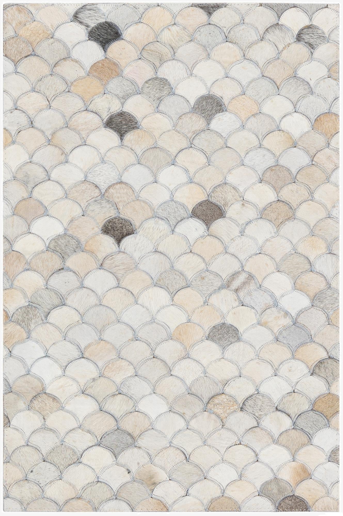 2' x 3' Cowhide Leather Rug