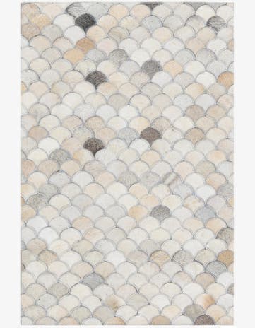 2' x 3' Cowhide Leather Rug