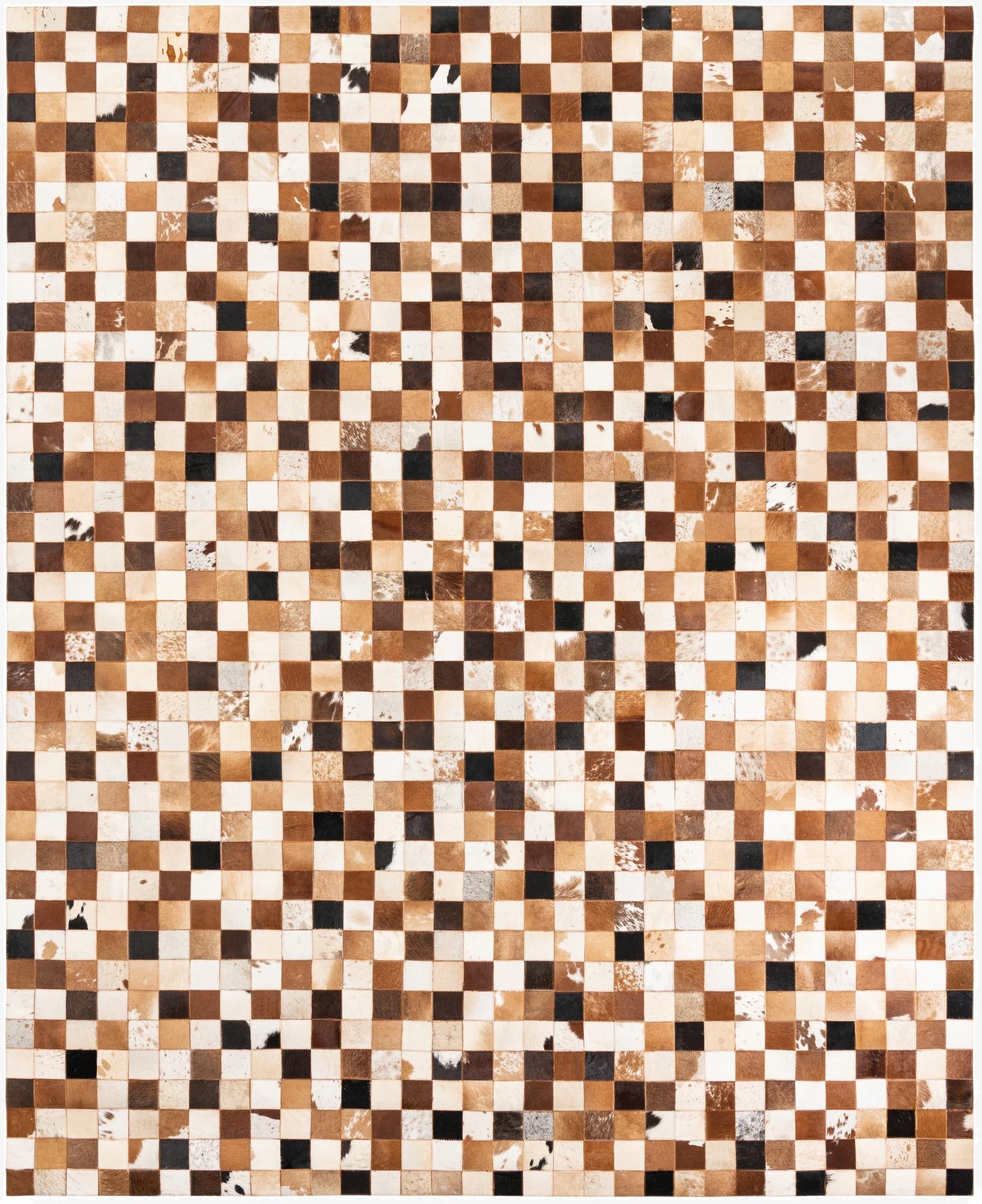 8' x 10' Cowhide Leather Rug