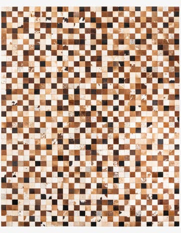 8' x 10' Cowhide Leather Rug