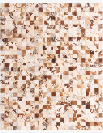 8' x 10' Cowhide Leather Rug
