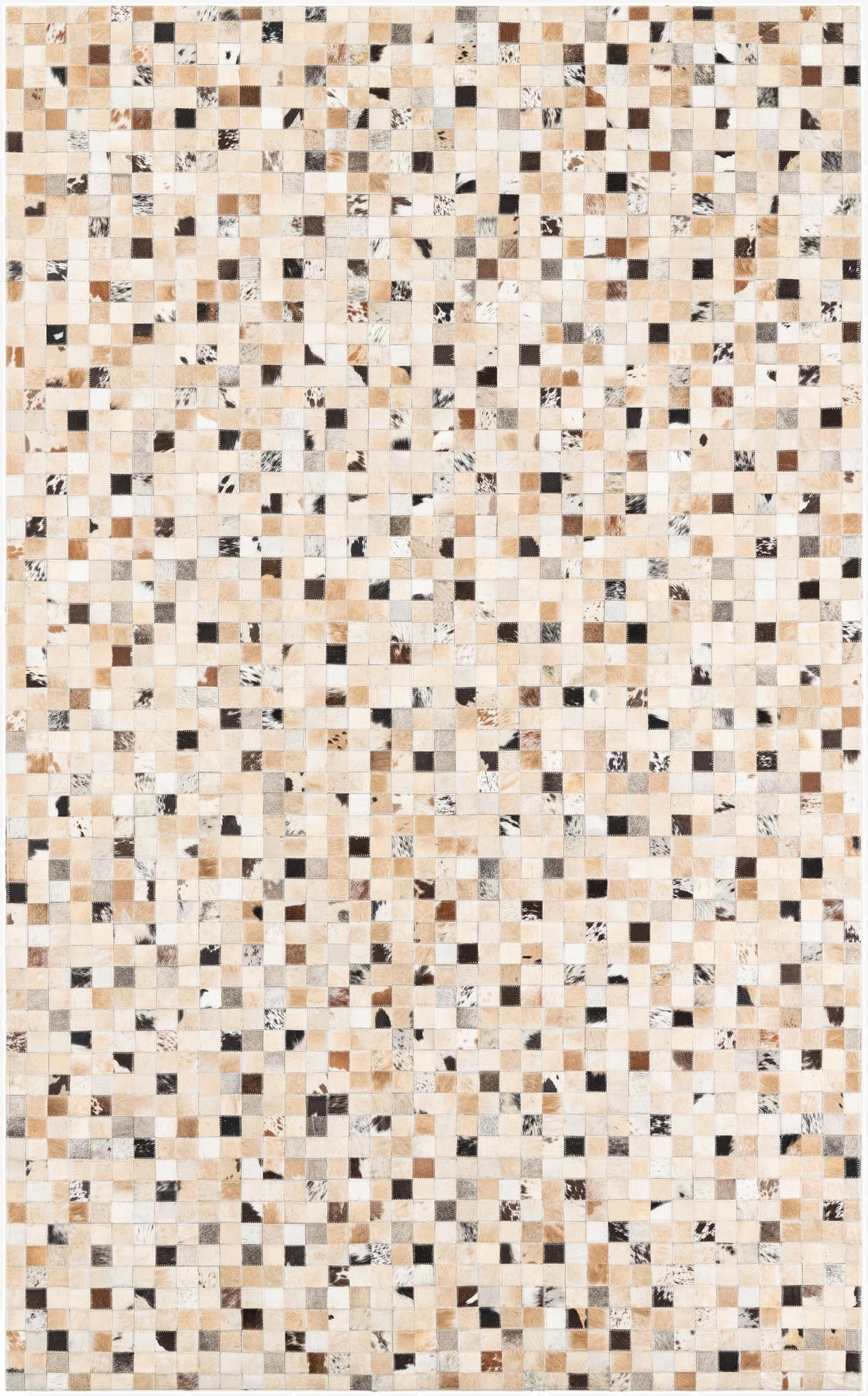 5' x 8' Cowhide Leather Rug