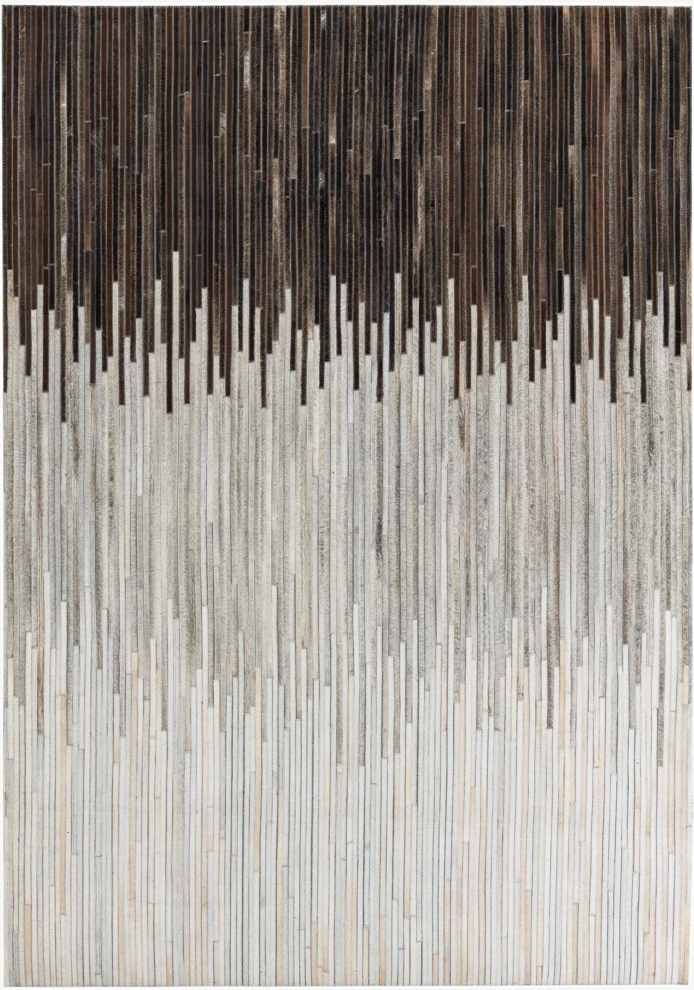 5' 4 x 7' 6 Cowhide Leather Rug