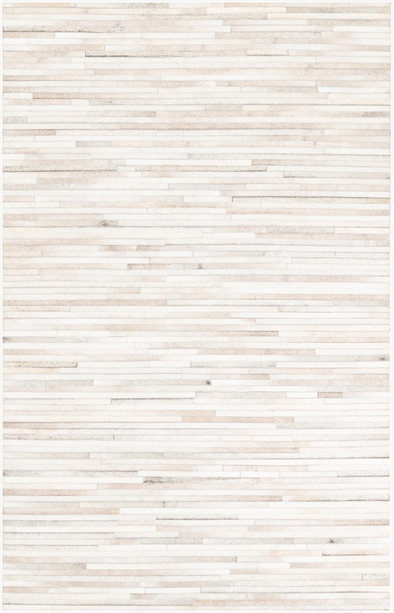 5' 1 x 8' 1 Cowhide Leather Rug