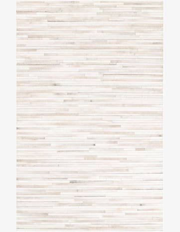 5' 1 x 8' 1 Cowhide Leather Rug