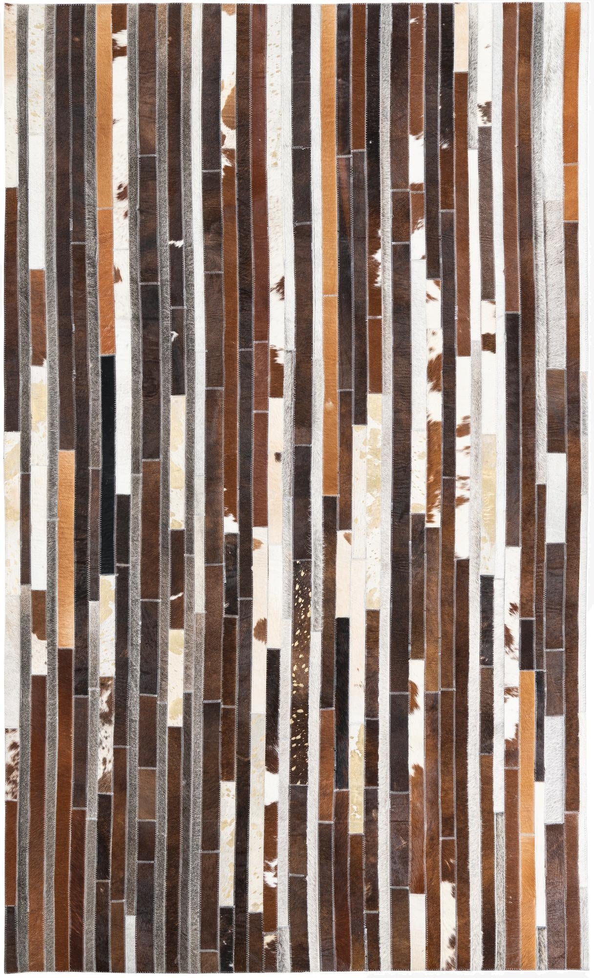5' x 8' Cowhide Leather Rug