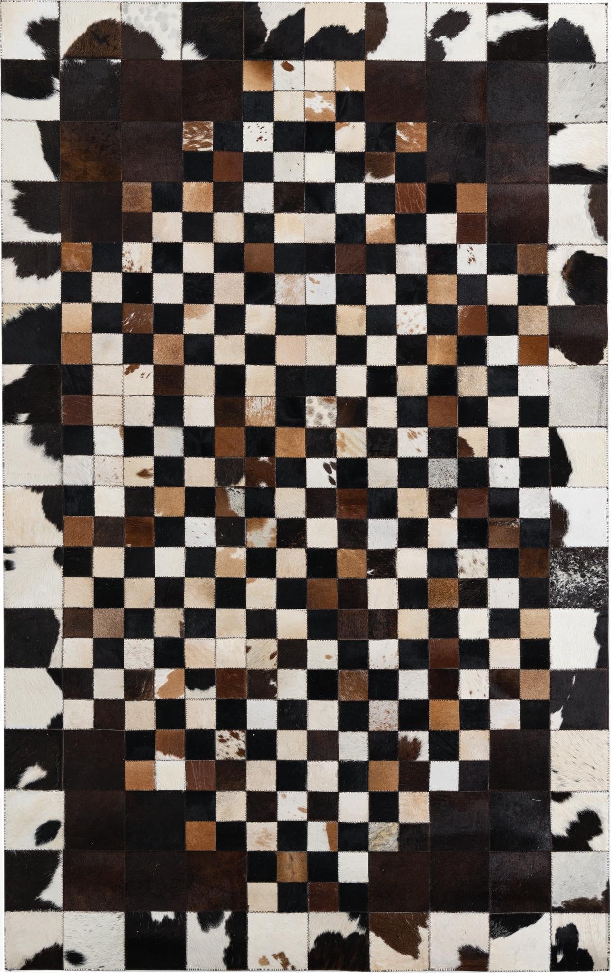 5' x 8' Cowhide Leather Rug