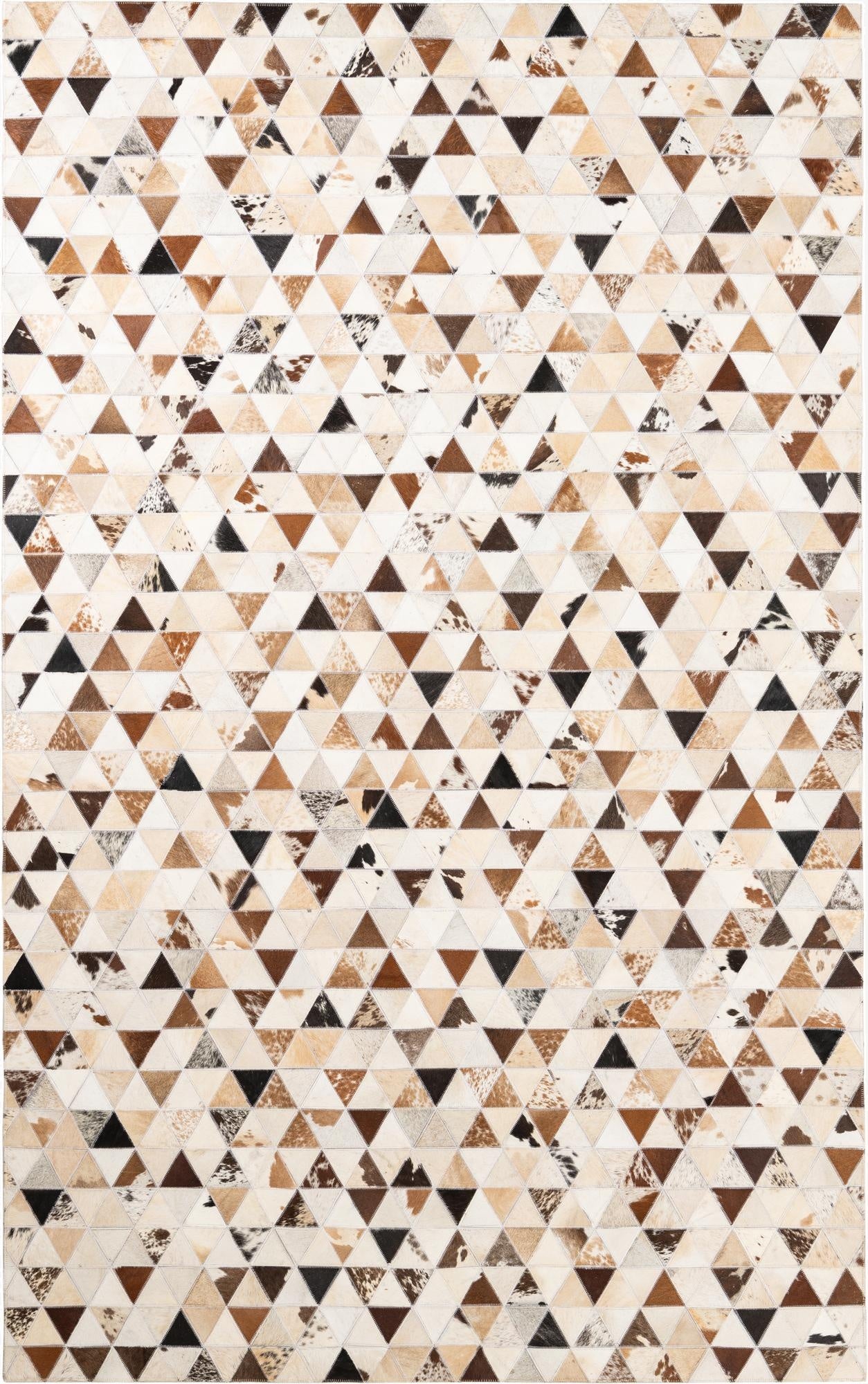 4' 10 x 7' 10 Cowhide Leather Rug