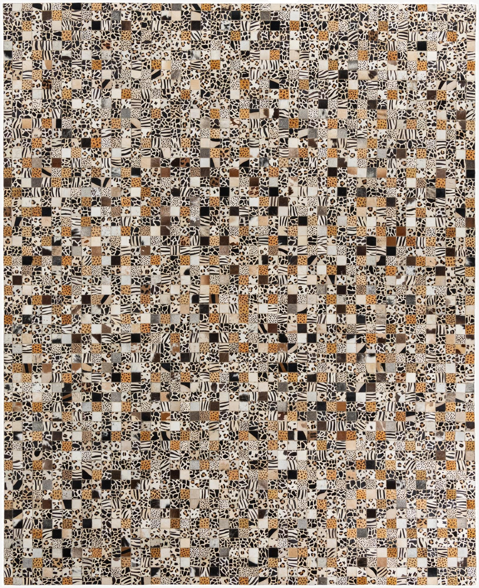 8' x 10' Cowhide Leather Rug