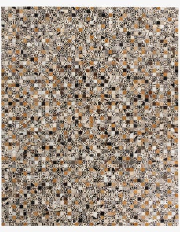 8' x 10' Cowhide Leather Rug