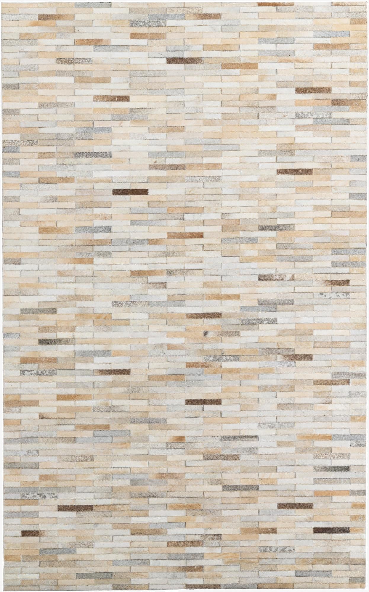 5' x 8' Cowhide Leather Rug