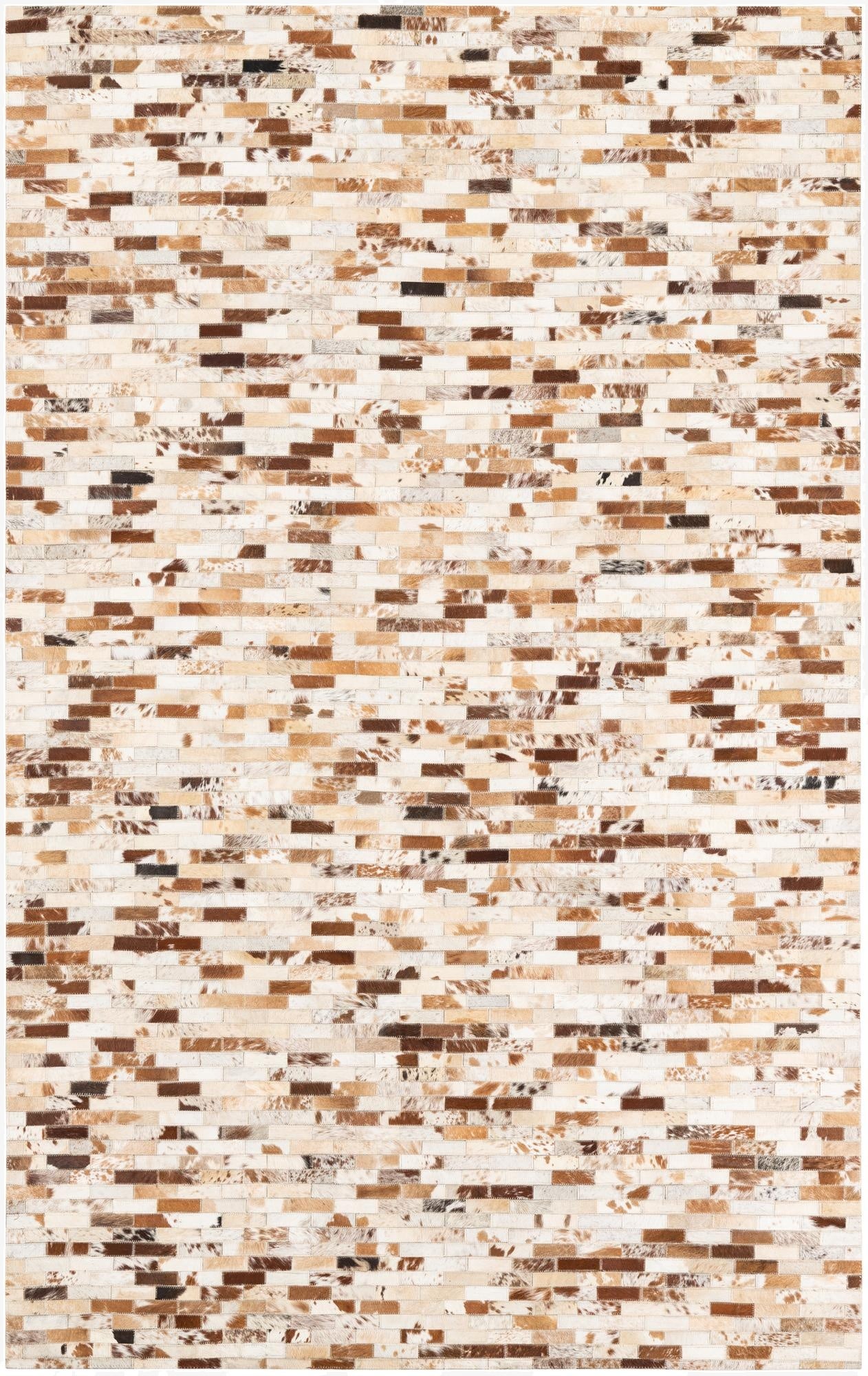 5' x 8' Cowhide Leather Rug