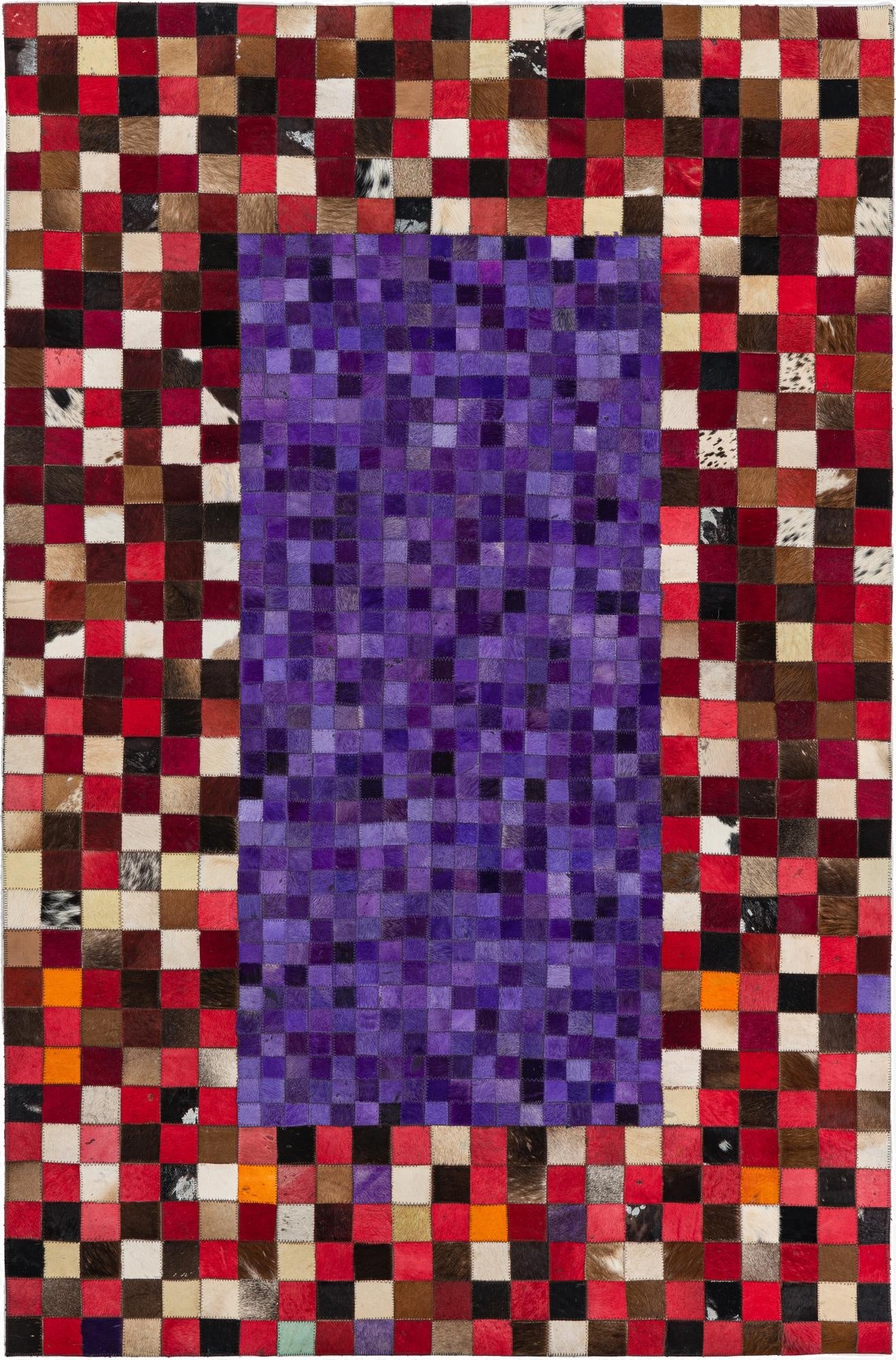 4' x 6' Cowhide Leather Rug