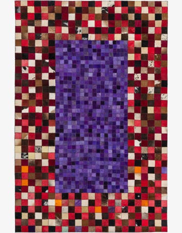 4' x 6' Cowhide Leather Rug