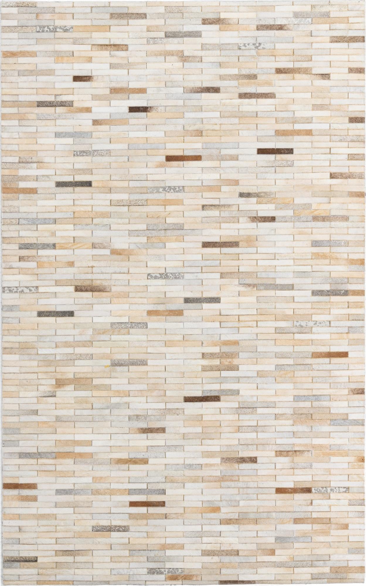 5' x 8' Cowhide Leather Rug