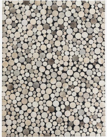 5' 4 x 7' 1 Cowhide Leather Rug