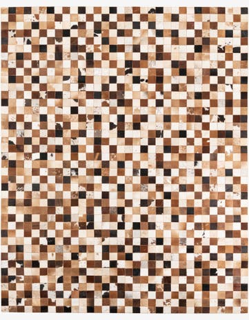 8' x 10' Cowhide Leather Rug