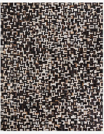 8' x 10' Cowhide Leather Rug