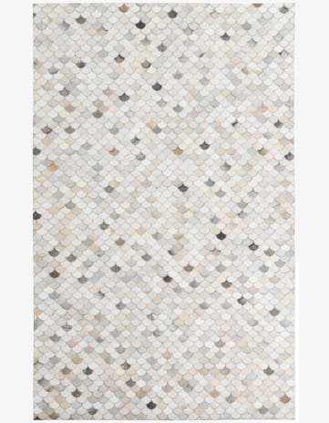 5' x 8' Cowhide Leather Rug