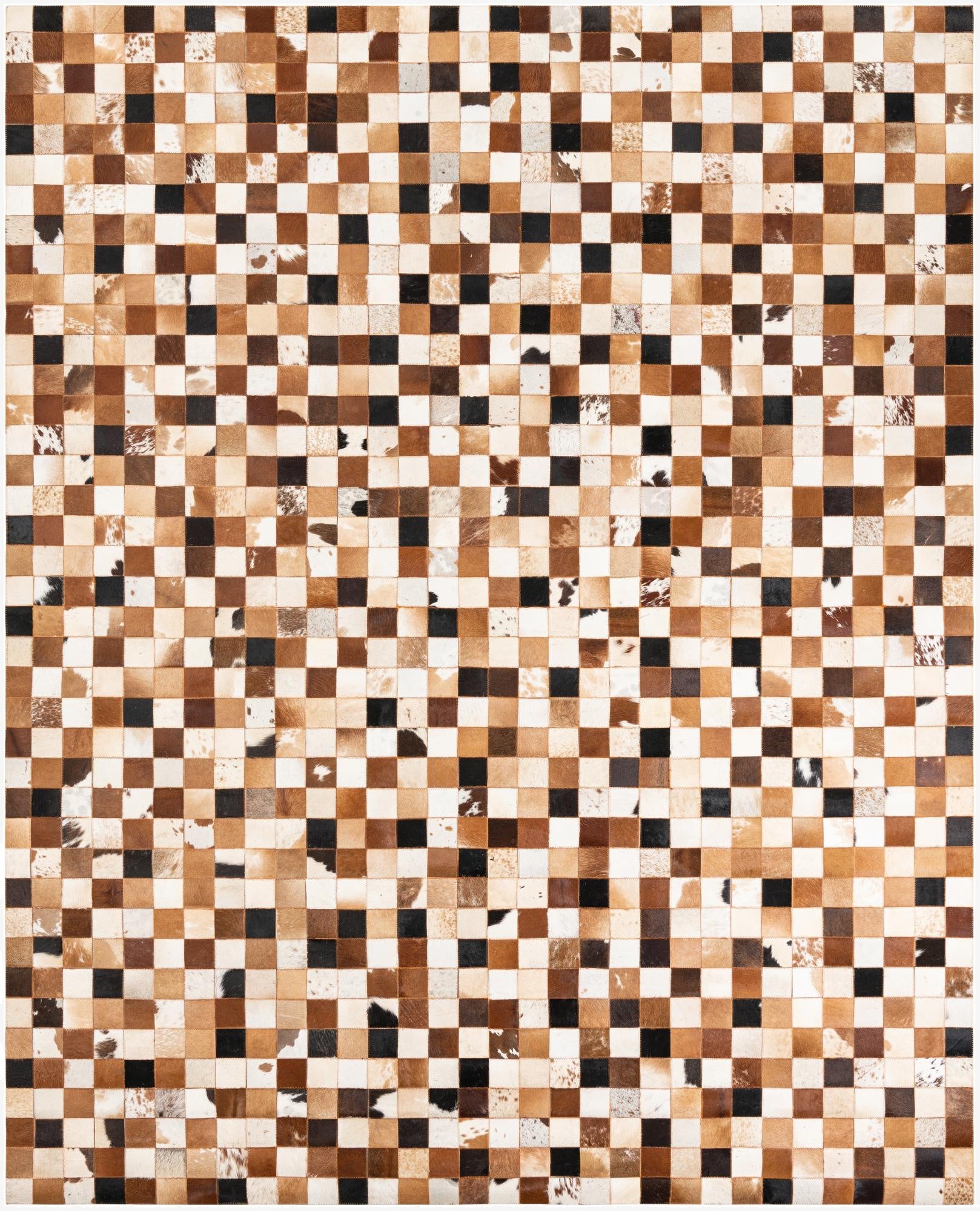 8' x 10' Cowhide Leather Rug