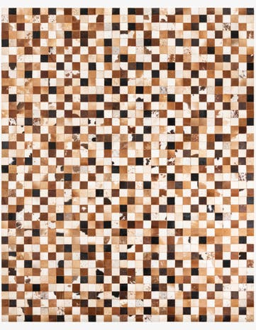 8' x 10' Cowhide Leather Rug