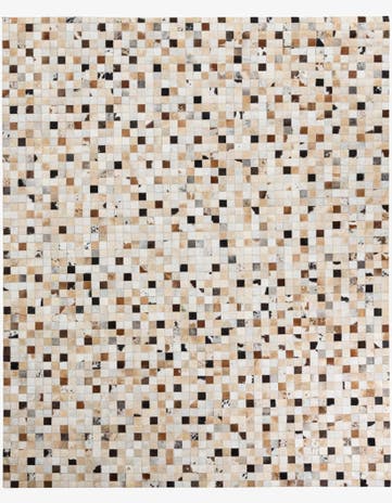 8' 2 x 10' Cowhide Leather Rug