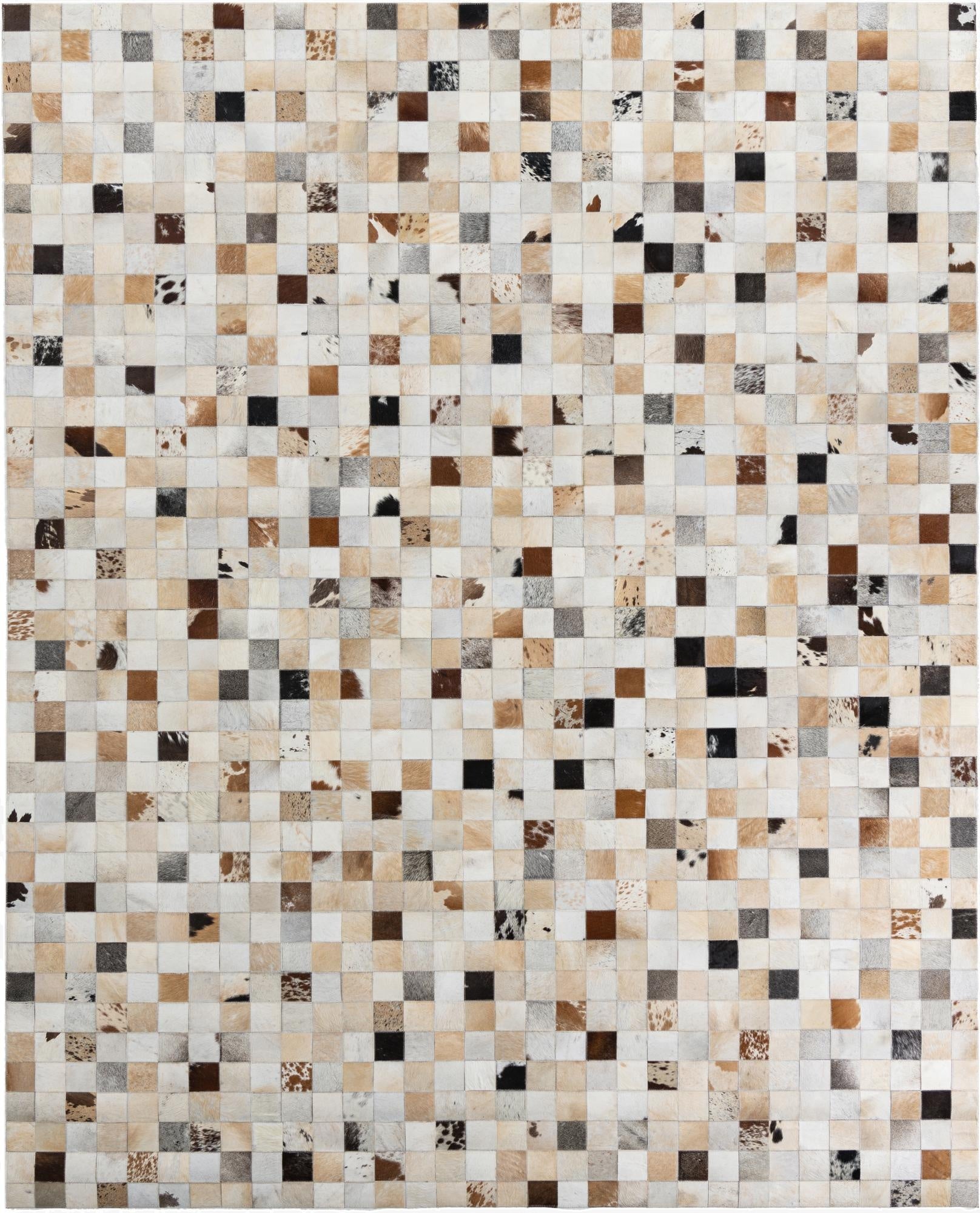 8' x 10' Cowhide Leather Rug