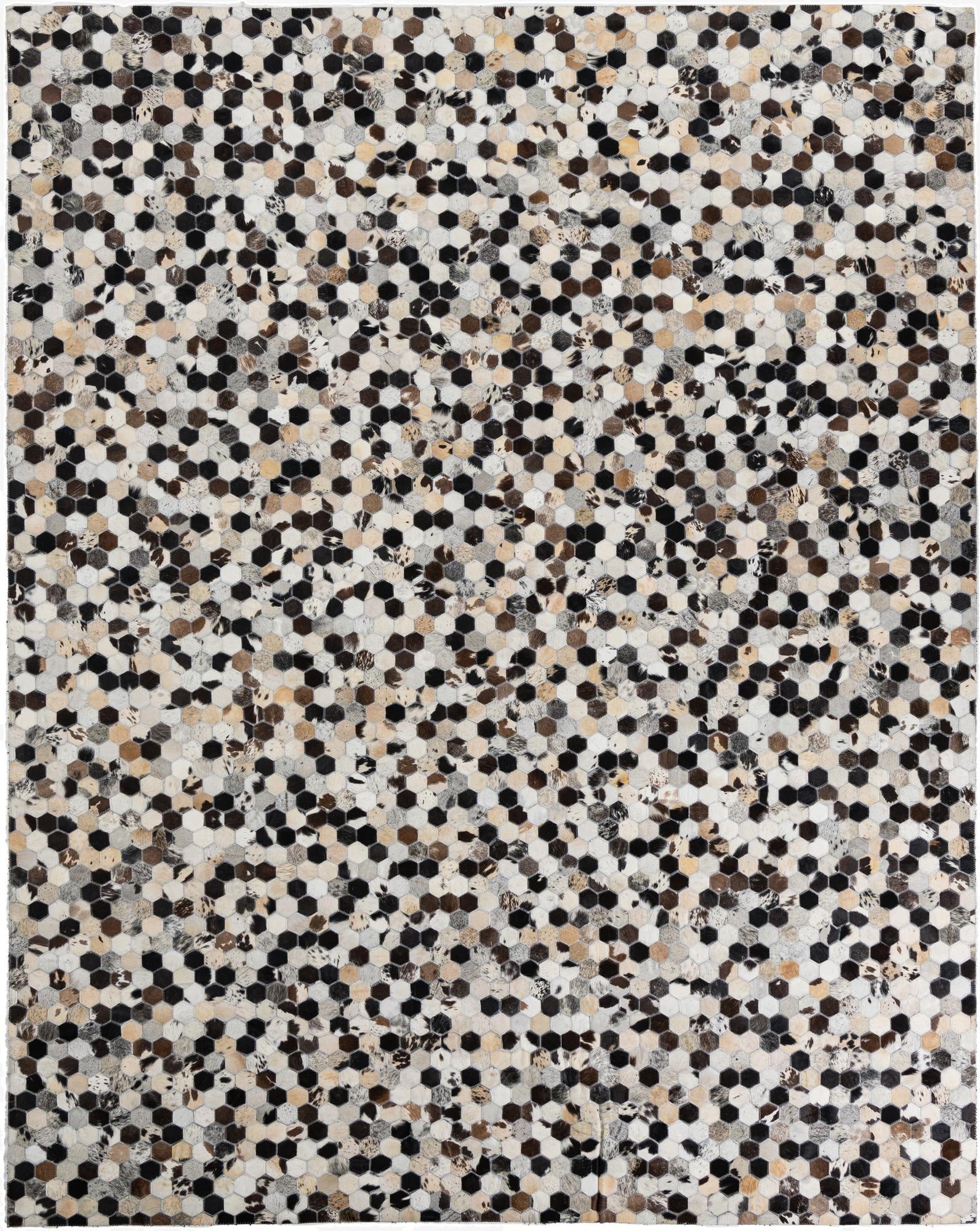 8' x 10' Cowhide Leather Rug