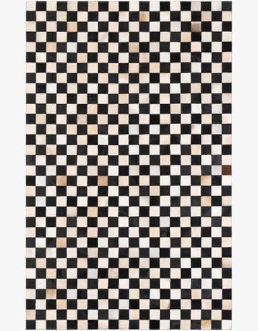 5' x 8' Cowhide Leather Rug