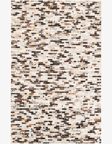 5' x 8' Cowhide Leather Rug