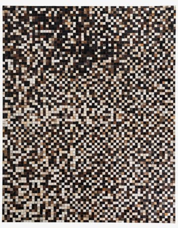 8' x 10' 1 Cowhide Leather Rug